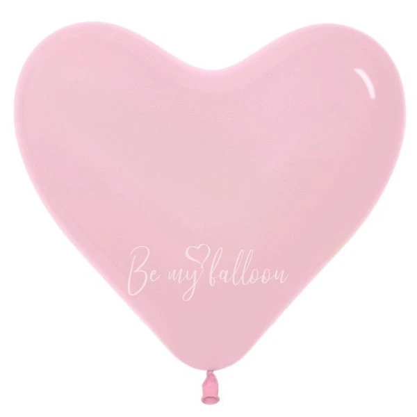 12" Helium latex heart balloon "Pink"
