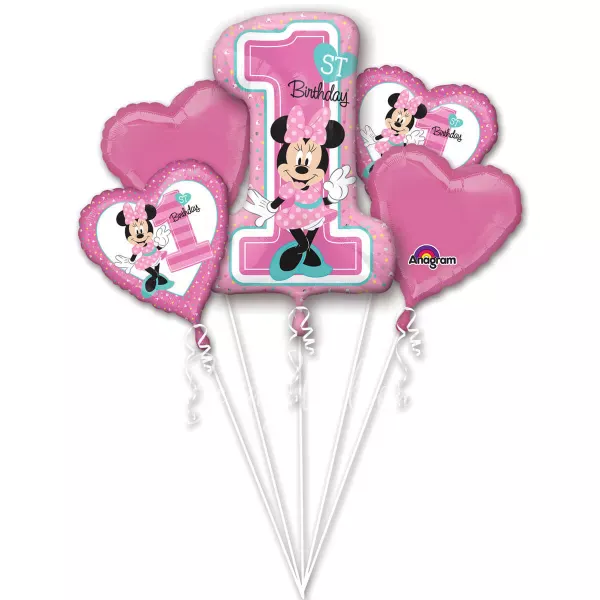 Minnie 1st Birthday! Balloon bouquet