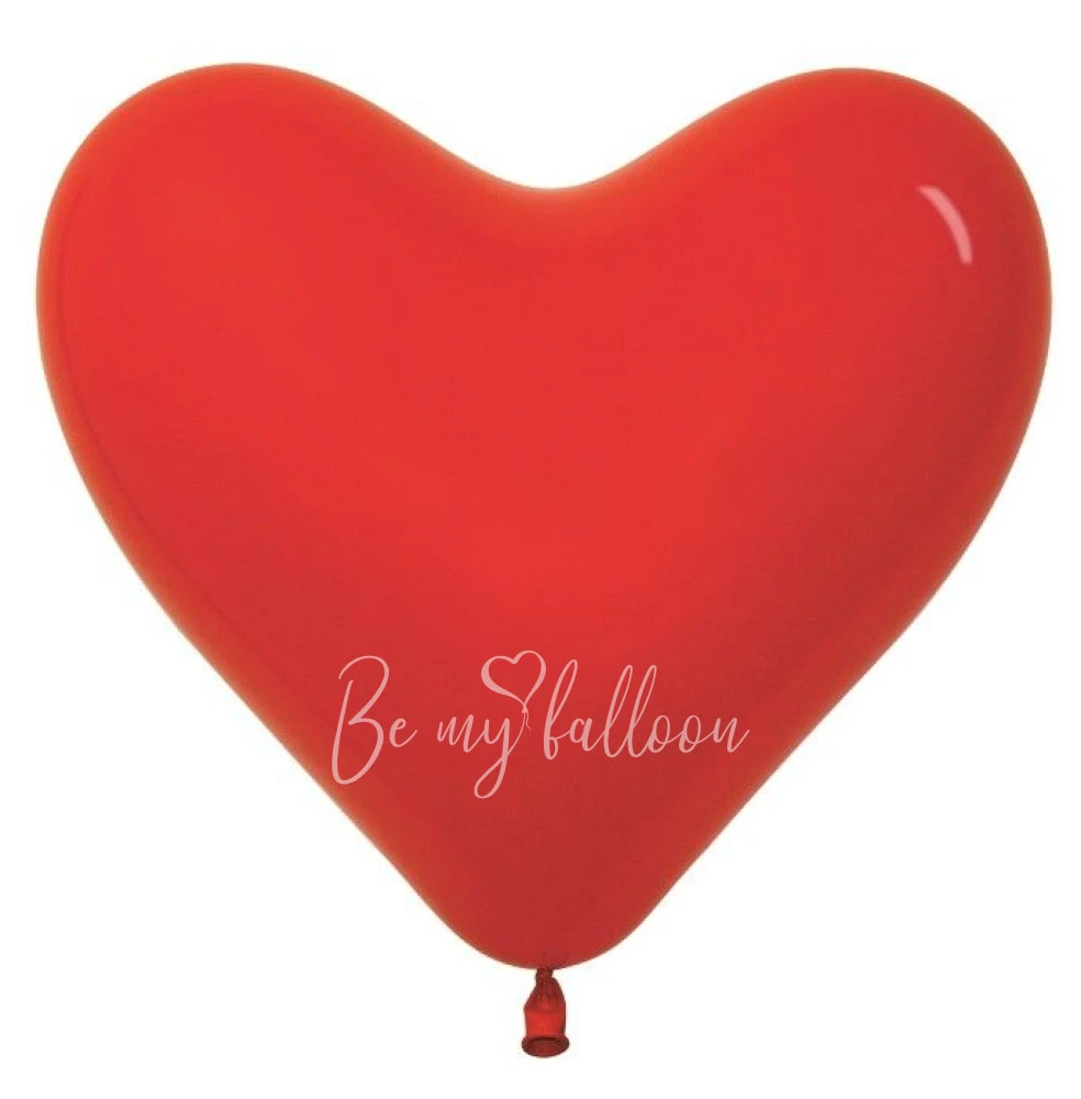 12" Helium latex heart balloon "Red"