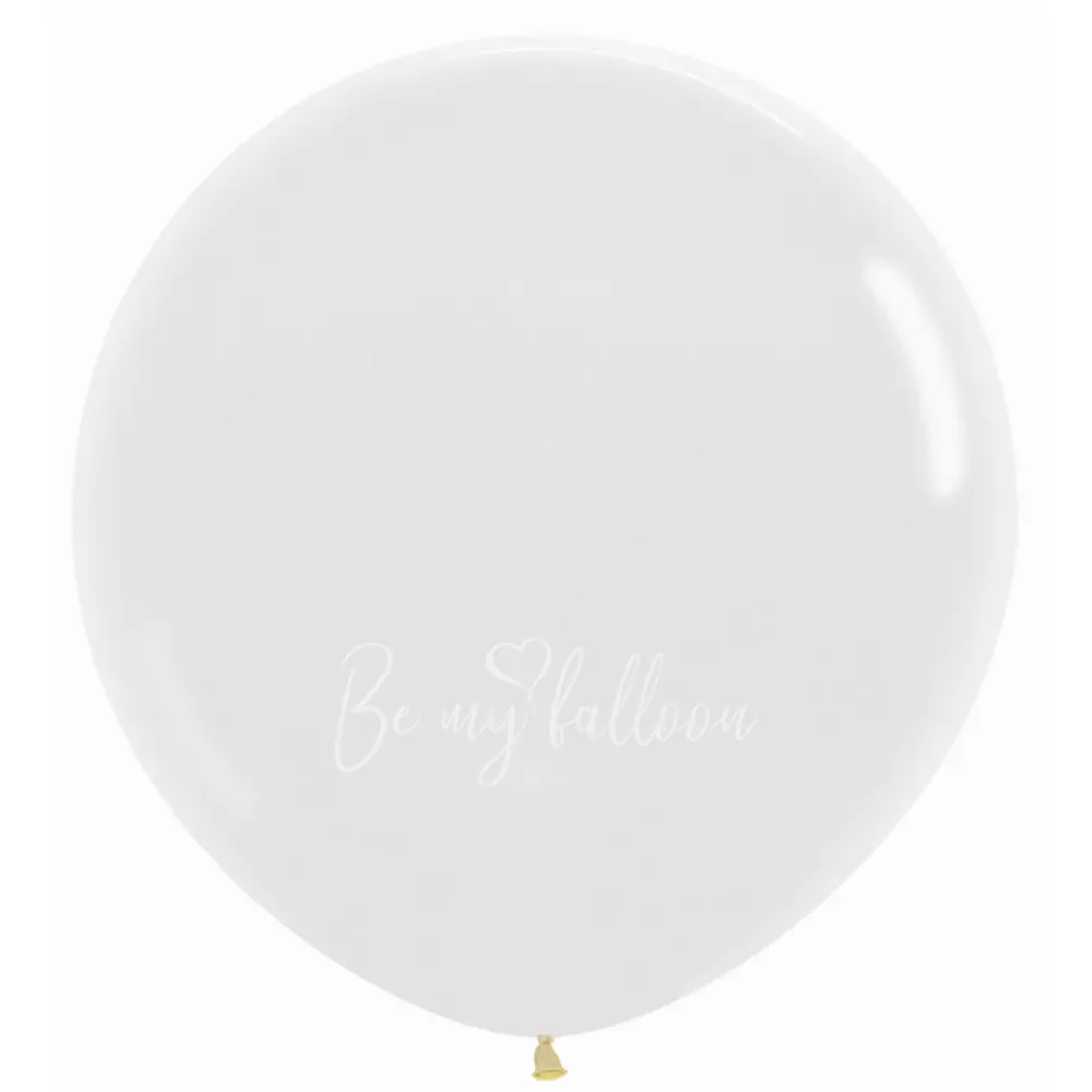 36" Helium crystal transparent 390 plain balloon