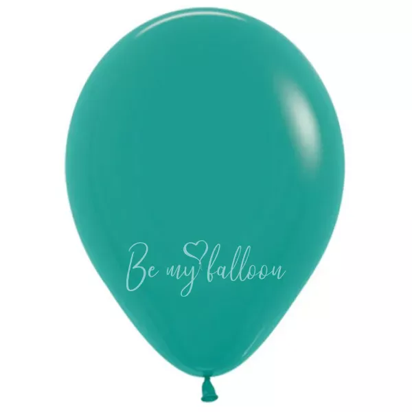 12" Helium fashion turquoise green 036 plain balloon 
