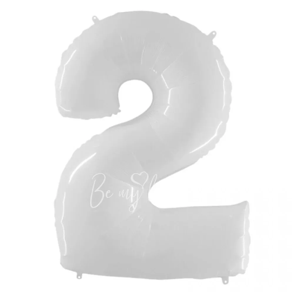 40 " احباط أرقام 2 الأبيض فليكس المعادن