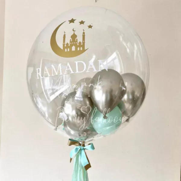 Latex balloon with small balloons inside 24”